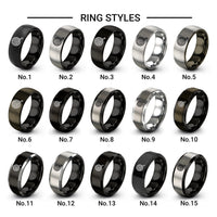 shakshuka skillet design tungsten ring styles in gunmetal & black