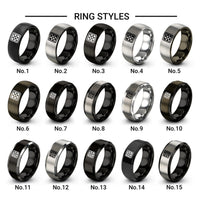 checkerboard design tungsten ring styles in black