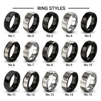 double chevron design tungsten ring styles in black