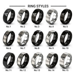 sierpinski triangle design tungsten ring styles in black