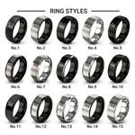 stand mixer design tungsten ring styles in black & grey
