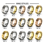 sunburst circle design tungsten ring styles in rose gold