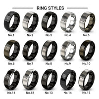 usa flag design tungsten ring styles in gunmetal & black
