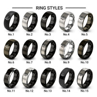 wyvern design tungsten ring styles in gunmetal & gray