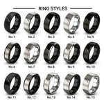 yanagiba knife design tungsten ring styles in silver