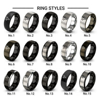 billy goat design tungsten ring styles in silver