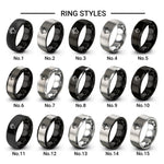 salamander print design tungsten ring styles in gray
