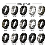 kudu design tungsten ring styles in gunmetal & black