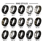 waypoint flag design tungsten ring styles in gray