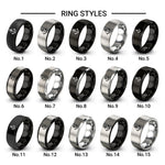 anchor design tungsten ring styles in grey