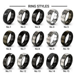 canada design tungsten ring styles in black